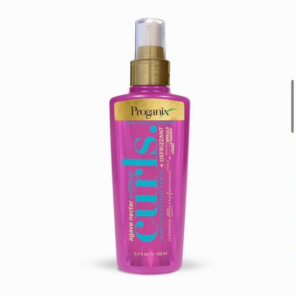 Proganix Curls Scrunch Finish Spray & Defrizzant Agave Nectar Silica Hair Care